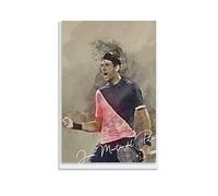Poster da parete su tela Juan Martin Del Potro Leinwand Tela decorativa Wall Art Soggiorno Poster Camera da letto 40 * 60cm Senza Cornice
