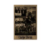 Poster da parete su tela, motivo: Dead Poets Society, per soggiorno, camera da letto, musica e film, 30 x 45 cm, senza cornice
