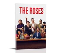 Poster da parete su tela, motivo: film e musica vintage, motivo: The Roses Comedy Drama Cold Realism Magical Black Humor - Poster decorativo per soggiorno e camera da letto, 50 x 75 cm