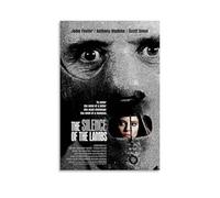 Poster da parete su tela, motivo: Il silenzio degli innocenti, stile moderno, per la camera da letto, la musica e il film, 60 x 90 cm, senza cornice