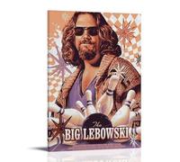 Poster da parete su tela, motivo: The Big Lebowski, 40 x 60 cm, stile cornice
