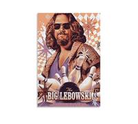 Poster da parete su tela, motivo: The Big Lebowski, per soggiorno, camera da letto, musica e film, 60 x 90 cm, senza cornice