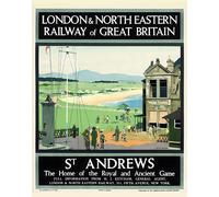 Poster da viaggio retrò stile paesaggio vintage arte da parete -...