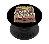 Poster da viaggio vintage del Parco Nazionale del Grand Canyon PopSockets PopGrip Adesivo