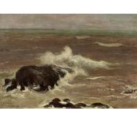 Poster Dark Coastal Wave - Ocean Rocky Waves Wall Art - 16x12/20x16/24x18/36x24