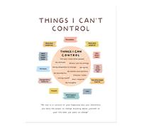 Poster d'arte da parete ispiratore - Cose che posso controllare qualità premium