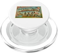 Poster d'arte da viaggio vintage degli anni '50 di Washington DC PopSockets PopGrip per MagSafe