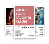 Poster d'arte personalizzati con copertina dell'album - Stampe della copertina dell'album Arte murale musicale, Regalo personalizzato, Migliori regali di compleanno per lui o per lei, Migliore amico