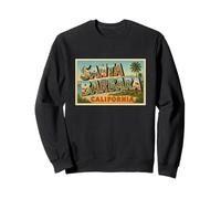Poster d'Arte Vintage per Souvenir di Santa Barbara Claifornia Felpa