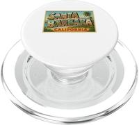 Poster d'arte vintage per souvenir di Santa Barbara Claifornia PopSockets PopGrip per MagSafe