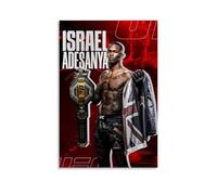Poster decorativo da appendere alla parete di Israel Adesanya, campione di pugilato, decorazione per la casa, per camera da letto, 30 x 45 cm