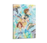 Poster decorativo da parete a tema anime April Is Your Lie, poster decorativo su tela, poster decorativo moderno per camera da letto, per camera da letto, 20 x 30 cm