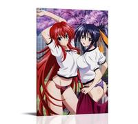 Poster decorativo da parete a tema anime Hot Girl High School su tela, stampa artistica moderna, per camera da letto, per camera da letto, 50 x 75 cm
