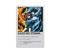 Poster decorativo da parete a tema anime Kaze No Stigma, stampa artistica su tela, poster decorativo moderno, per camera da letto, 40 x 60 cm