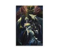 Poster decorativo da parete a tema anime Overlord Alberto, stampa artistica su tela, poster decorativo moderno, per camera da letto, 30 x 45 cm