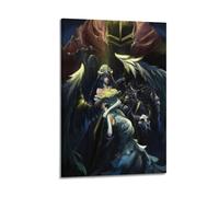 Poster decorativo da parete a tema anime Overlord Alberto, stampa artistica su tela, poster decorativo moderno, per camera da letto, 40 x 60 cm