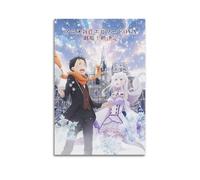 Poster decorativo da parete a tema anime Zero che inizia la vita in un altro mondo5, poster decorativo su tela, poster decorativo moderno, per camera da letto, per camera da letto (40 x 60 cm)