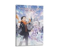 Poster decorativo da parete a tema anime Zero che inizia la vita in un altro mondo5, poster decorativo su tela, poster decorativo moderno, per camera da letto, per camera da letto (60 x 90 cm)
