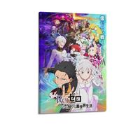 Poster decorativo da parete a tema anime Zero "Starting Life in Another World", 3, poster decorativo su tela, stampa moderna, per camera da letto, per camera da letto, 20 x 30 cm