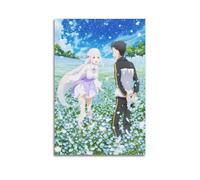Poster decorativo da parete a tema anime Zero "Starting Life in Another World", 4, poster decorativo su tela, stampa moderna, per camera da letto, per camera da letto, 20 x 30 cm