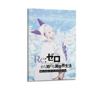Poster decorativo da parete a tema anime Zero "Starting Life in Another World", 6, poster decorativo su tela, stampa moderna, per camera da letto, per camera da letto, 20 x 30 cm