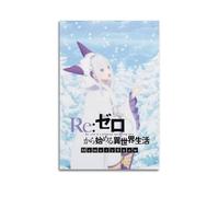 Poster decorativo da parete a tema anime Zero "Starting Life in Another World", 6, poster decorativo su tela, stampa moderna, per camera da letto, per camera da letto, 20 x 30 cm