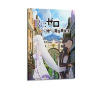 Poster decorativo da parete a tema anime Zero "Starting Life in Another World", poster decorativo su tela, stampa moderna, per camera da letto, per la camera da letto, 20 x 30 cm