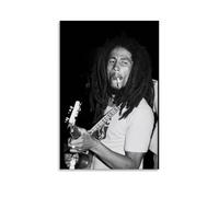 Poster decorativo da parete colorato su tela con Bob Marley, regalo per la stanza degli amici, bello, adatto per soggiorno e camera da letto, stile senza cornice, 30 x 45 cm