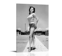 Poster decorativo da parete con attore Sophia Loren, stampa artistica su tela, poster decorativo moderno per camera da letto, 20 x 30 cm