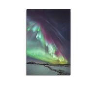 Poster decorativo da parete con Aurora Boreale, motivo: Aurora Boreale, 30 x 45 cm