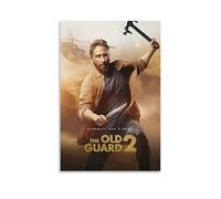 Poster decorativo da parete con film e film di The Old Guard, stampa artistica da parete con musica e film vintage, decorazione artistica per soggiorno e camera da letto, 60 x 90 cm, senza cornice