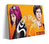 Poster decorativo da parete con il cast di Scott Pilgrim Vs. The World, stampa artistica su tela, poster decorativo moderno per camera da letto, 40 x 60 cm