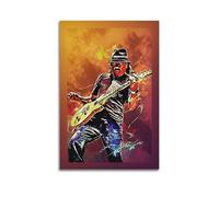 Poster decorativo da parete con il chitarrista Carlos Santana, stampa artistica su tela, poster decorativo moderno per camera da letto, 40 x 60 cm