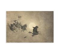 Poster decorativo da parete con la barba di William Holbrook, la cavalcata della strega, per bar, ristorante, garage, caffetteria, idea regalo, senza cornice, 30 x 45 cm