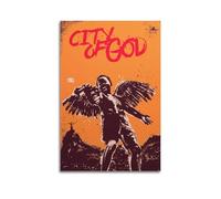 Poster decorativo da parete con la città di Dio, poster decorativo su tela, stampa artistica moderna per camera da letto, poster decorativo per camera da letto, 20 x 30 cm