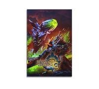Poster decorativo da parete con logo di Monster Hunter Tri-G, stampa artistica moderna su tela, poster decorativo per camera da letto e camera da letto (50 x 75 cm)
