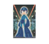 Poster decorativo da parete con Mega Man, stampa artistica moderna su tela, poster decorativo per camera da letto, per camera da letto, 40 x 60 cm