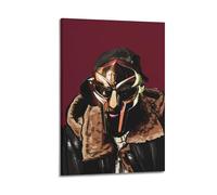 Poster decorativo da parete con Rapper MF DOOM, stampa artistica moderna su tela, poster decorativo per camera da letto, 30 x 45 cm