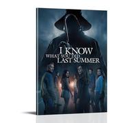 Poster decorativo da parete con scritta "I Know What You Did Last Summer Horror Mystery Thrille", poster decorativo vintage con musica e film, per soggiorno e camera da letto, 40 x 60 cm, motivo: Fram