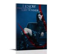 Poster decorativo da parete con scritta "I Know What You Did Last Summer Horror Mystery Thrille", poster decorativo vintage con musica e film, per soggiorno e camera da letto, 50 x 75 cm, motivo: Fram