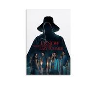 Poster decorativo da parete con scritta "I Know What You Did Last Summer Horror Mystery Thrille", poster decorativo da parete con musica e film vintage, per soggiorno e camera da letto, 60 x 90 cm