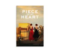 Poster decorativo da parete con scritta "Piece of My Heart", per soggiorno e camera da letto, 30 x 45 cm, senza cornice