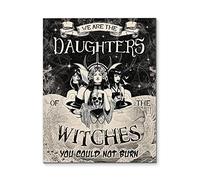 Poster decorativo da parete con scritta "We are Daughters of the Witches", 20 x 30 cm
