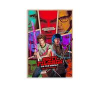Poster decorativo da parete con stampa artistica su tela, motivo: Scott Pilgrim Vs. The World, poster decorativo per camera da letto, 30 x 45 cm