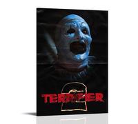 Poster decorativo da parete con Terrifier II del film horror, stampa artistica su tela, poster decorativo moderno per camera da letto, 30 x 45 cm