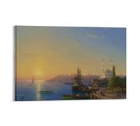 Poster decorativo da parete con vista di Costantinopoli e il Bosforo Ivan Aivazovsky, poster decorativo da parete, 20 x 30 cm