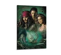 Poster decorativo da parete del film Pirati dei Caraibi, poster decorativo da parete su tela, poster decorativo moderno per camera da letto, per camera da letto (60 x 90 cm)
