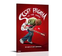 Poster decorativo da parete del film Scott Pilgrim Vs The World, stampa artistica su tela, poster decorativo moderno per camera da letto, 20 x 30 cm