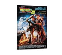 Poster decorativo da parete su tela con immagine di Christopher Lloyd e Michael J. Fox in Back to the Future Part II -1989-. #2 poster decorativo da parete su tela e stampa artistica moderna per la