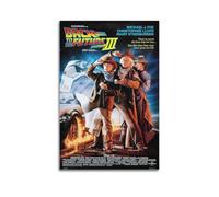 Poster decorativo da parete su tela con immagine di Christopher Lloyd e Michael J. Fox in Back to the Future Part II -1989-. #2 poster decorativo su tela e stampa artistica moderna per la camera da